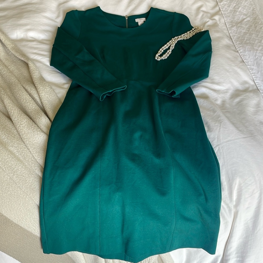J. Crew Emerald Dress